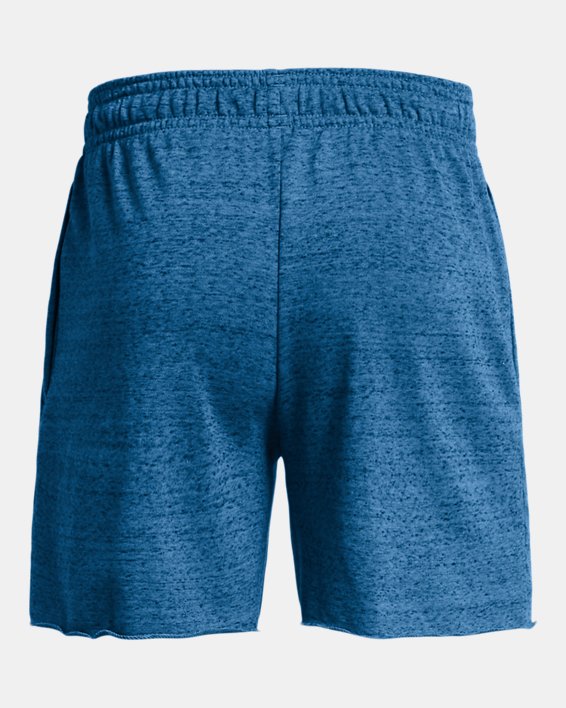 UA Rival Shorts aus French Terry für Herren (15 cm), Blue, pdpMainDesktop image number 5